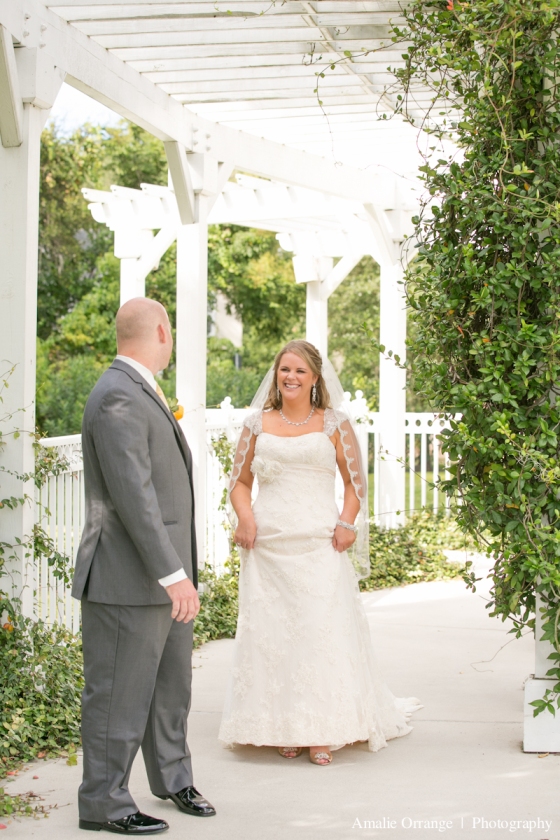 Wedding first look  | Lake Mary Events Center