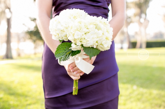 royal purple wedding bouquet